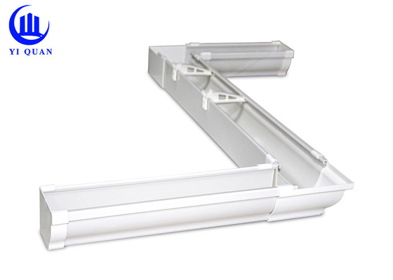 High End PVC Plastic Vinyl Rain Gutters 2.5 Inch For House Roofing Villa