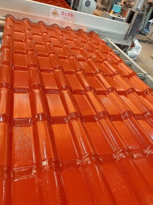 160mm Spacing Wave ASA Synthetic Resin Tile Weather Resistance Heat Insulation