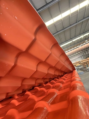 160mm Spacing Wave ASA Synthetic Resin Tile Weather Resistance Heat Insulation