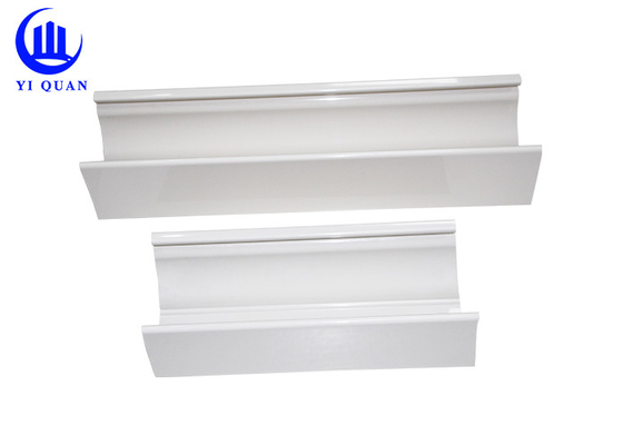 High End PVC Plastic Vinyl Rain Gutters 2.5 Inch For House Roofing Villa