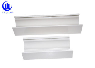 2.5 Inch PVC Rain Gutters Downspout Fittings White Long Lifespan