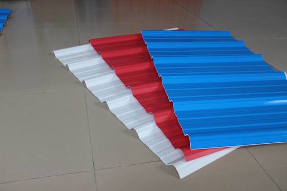 PVC Corrugated Roof Tiles 2.0mm-3.0mm Thickness Custom Length