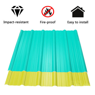 Waterproof PVC Roof Tile 1.0mm-2.5mm Thickness for Warehouse Factory