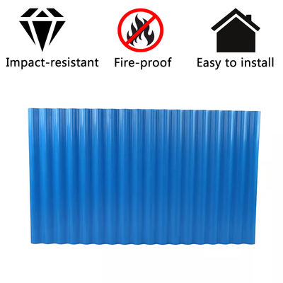 PVC Roof Tiles 1.0mm-2.5mm Thickness for Warehouse 1130mm Width