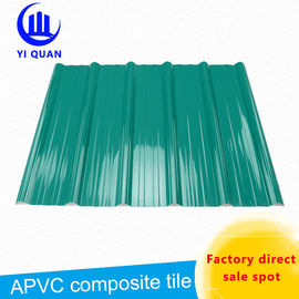 BS4203 ASTM 녹색 긴 경간 210 밀리미터 Pvc 지붕 타일