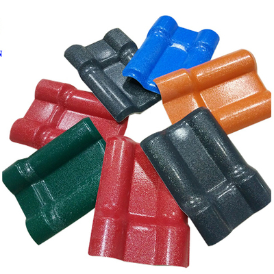 2.5mm ASA 스페인 대나무 파형 수지 지붕 시트 1050mm 폭